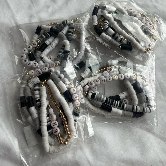 💛5pcs Friendship Bracelet set Inspired Taylor Swift Reputation Swifties Eras - Picture 8 of 9